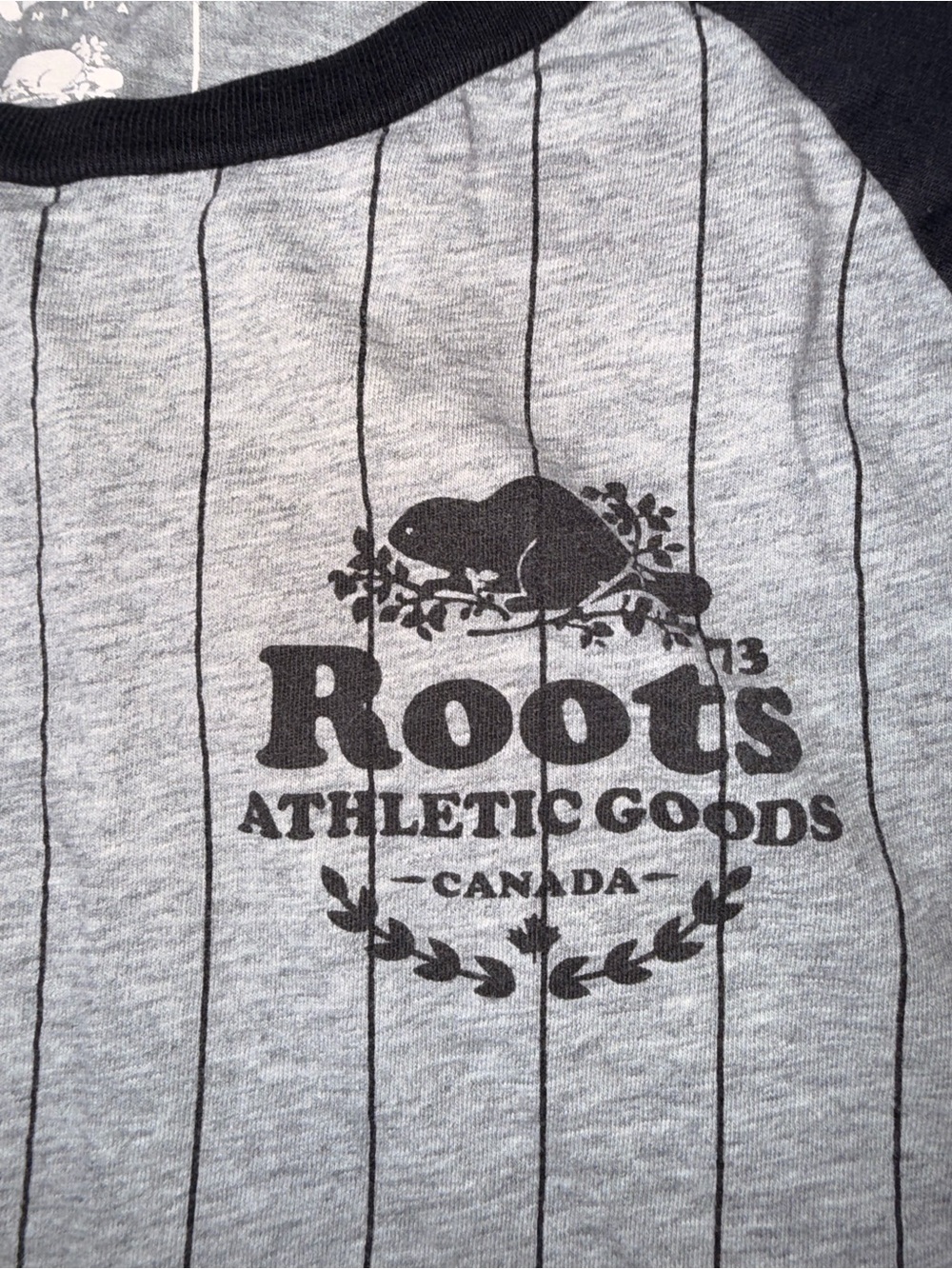 Roots Black & Gray Raglan Top - Picture 4 of 9